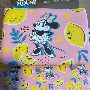 Disney Minnie Mouse Pink and Yellow Pouch